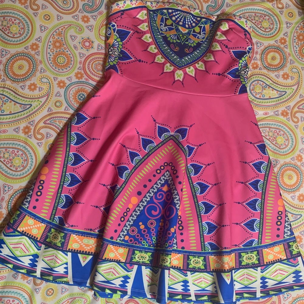 FLYING TOMATO STRAPLESS DRESS SIZE L